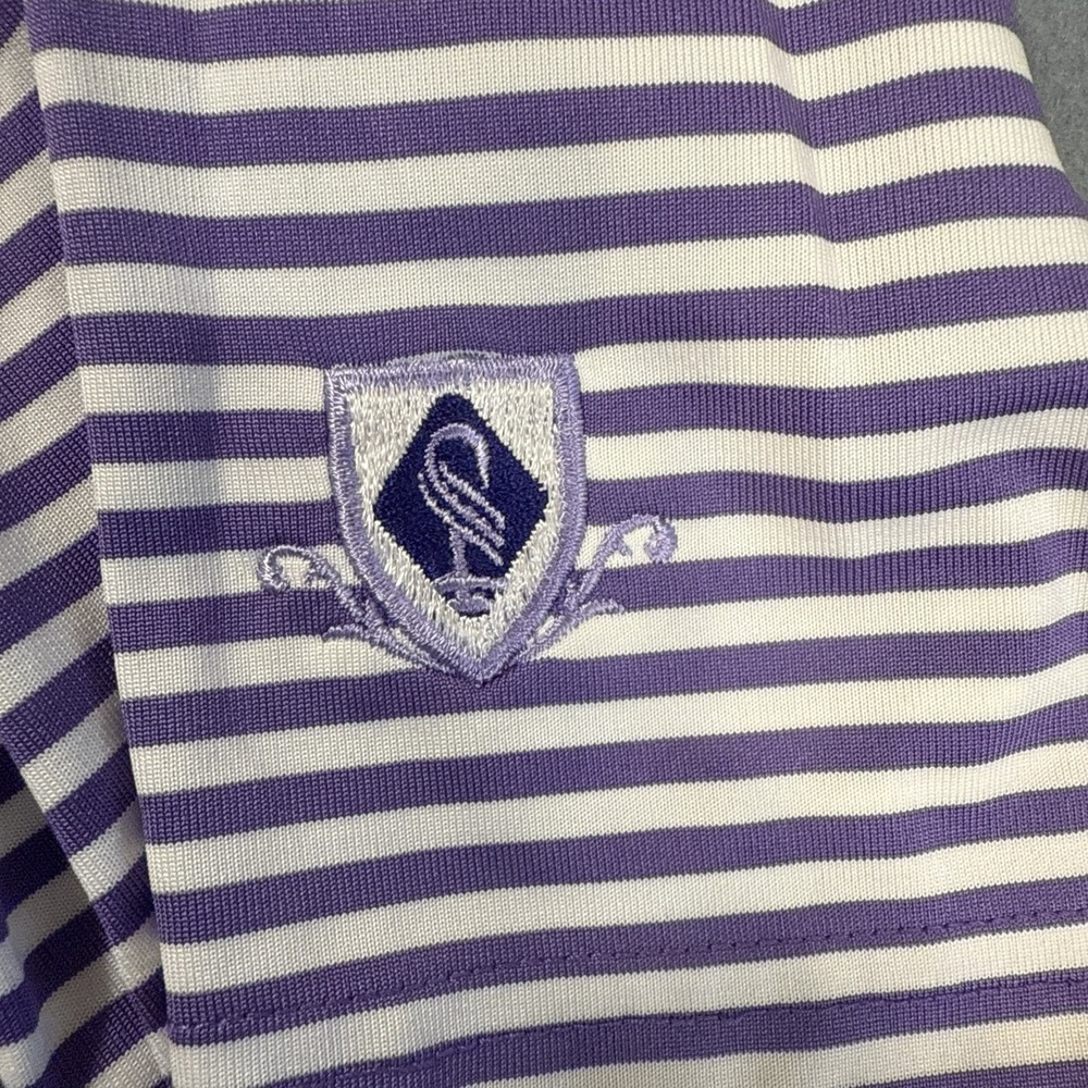 SHIRT GOLF POLO Donald Ross LARGE  PURPLE/Golfing Rugby Men PERFORMANCE
